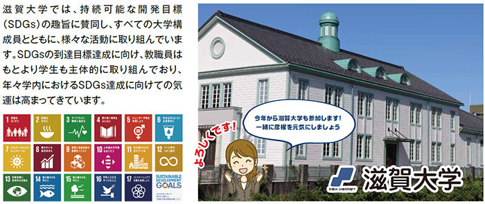 滋賀大学 SDGsへの取り組みイメージ