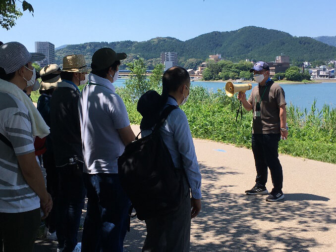 瀬田エリア：唐橋公園～唐橋～国道一号線～瀬田川河口の活動写真